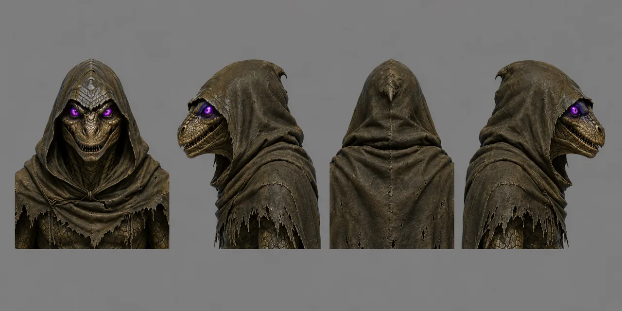 Лист головы офицера Когтереза для генерации 3D-модели в игре «Мат»
